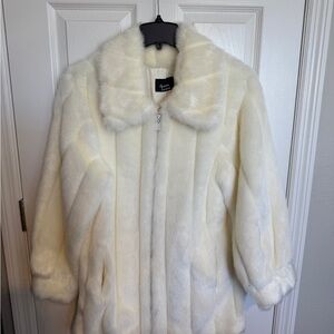 Dennis Basso Vintage Faux Mink Fur Teddy Jacket